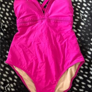 Vibrant Pink One-Piece Swimsuit
